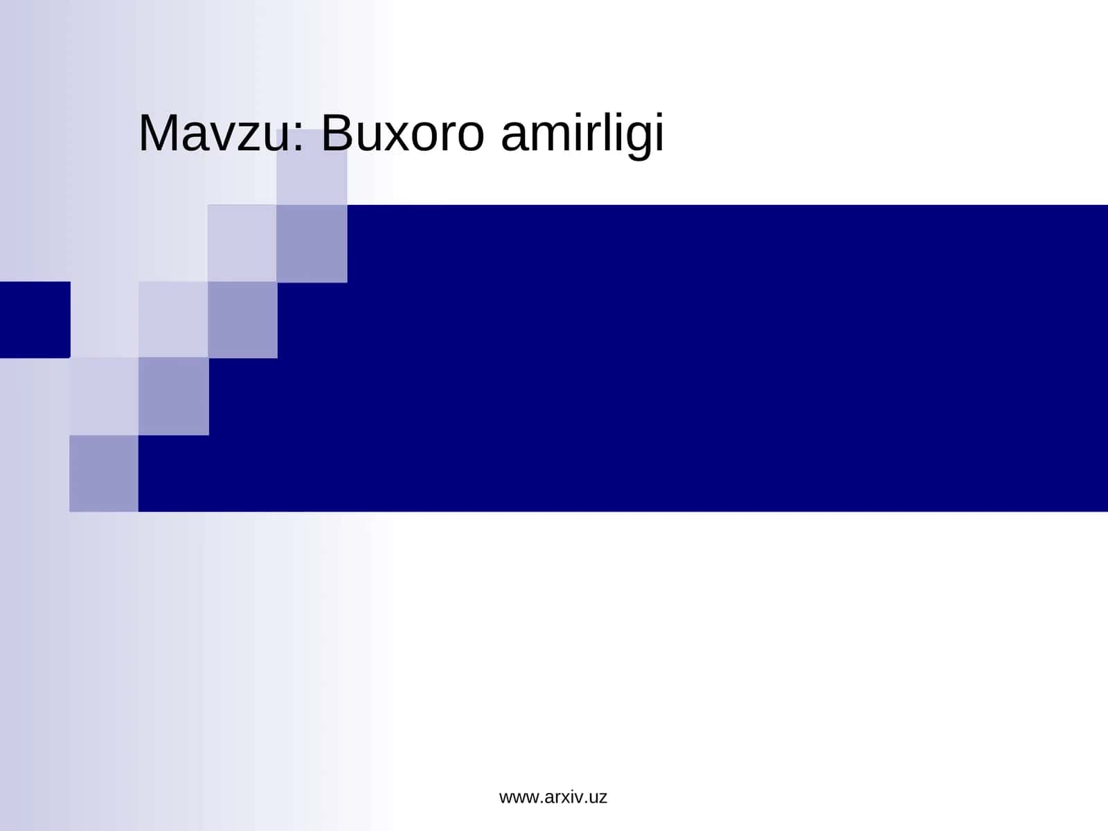 Buxoro amirligi