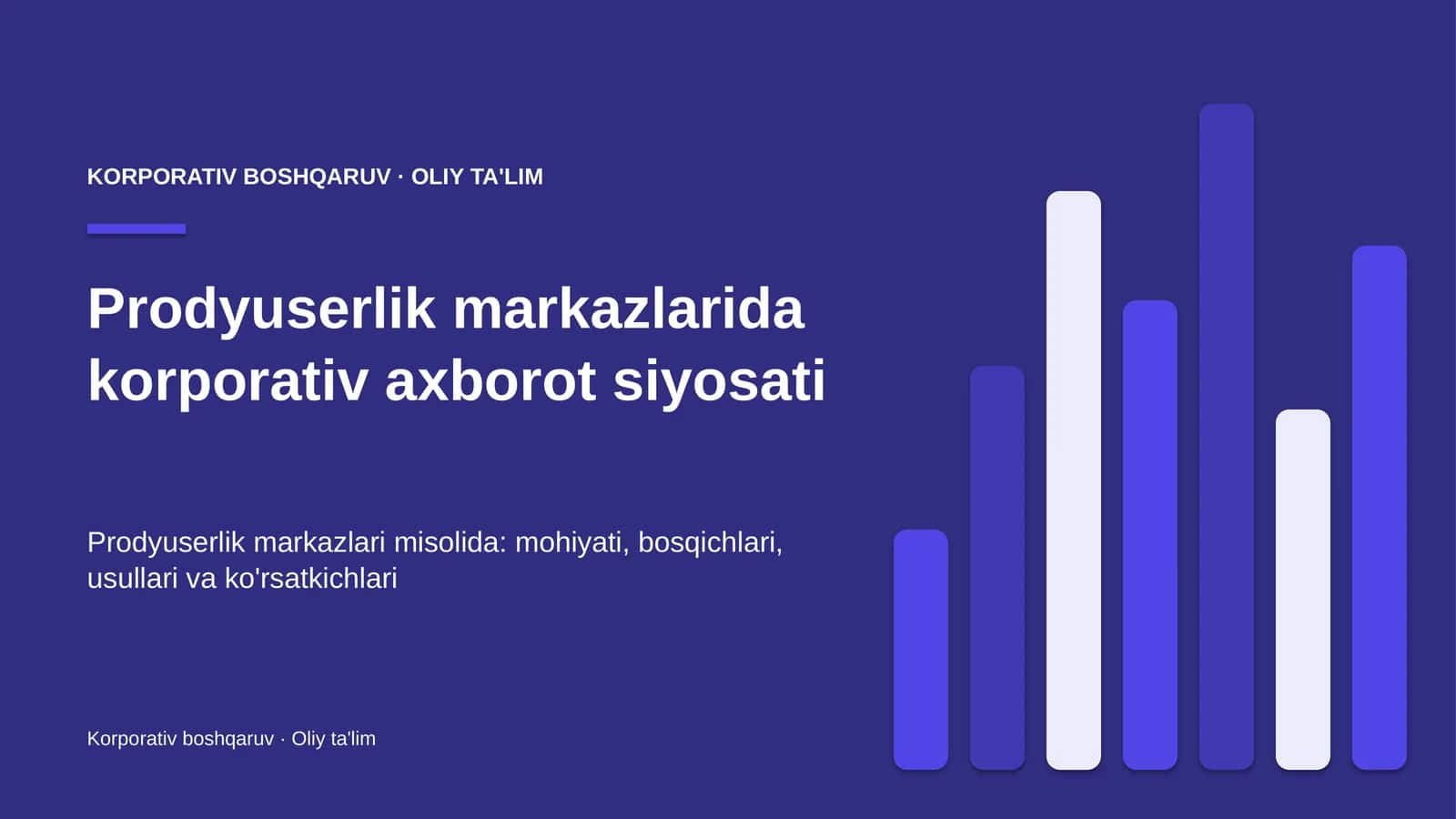 prodyuserlik markazlarida korporativ axborot siyosati 9389