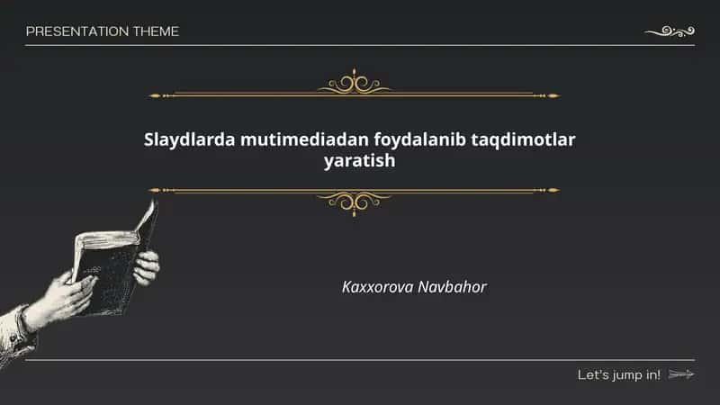 Slaydlarda Multimedia Elementlari