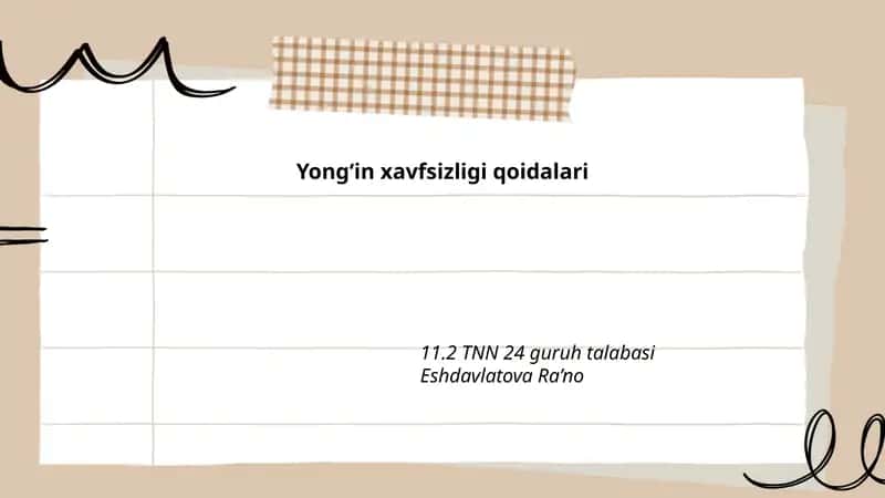 Yongʻin xavfsizligi qoidalari