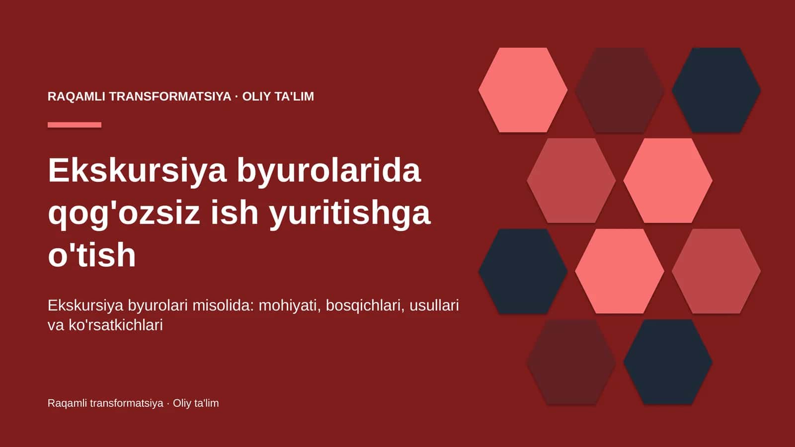 Ekskursiya byurolarida qog'ozsiz ish yuritishga o'tish