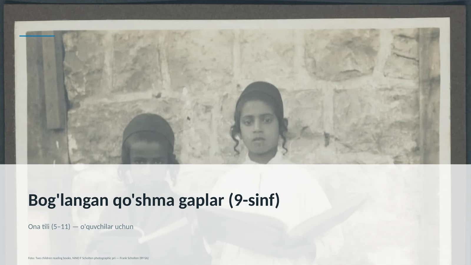 Bog'langan qo'shma gaplar (9-sinf)