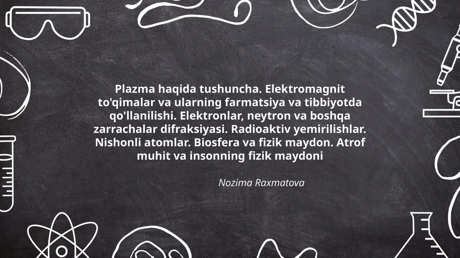 Plazma haqida tushuncha
