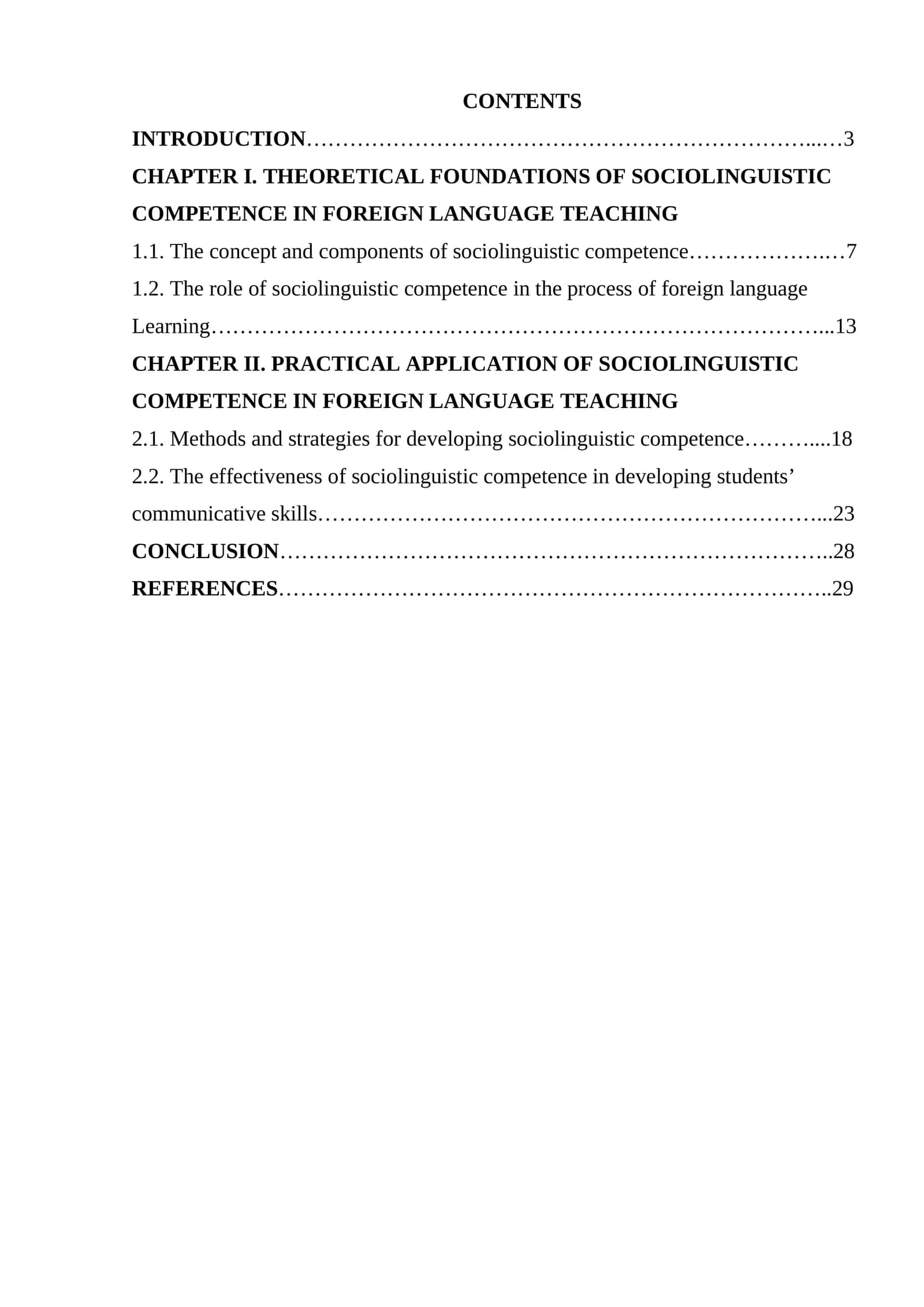 Sociolinguistic competence in foreign language teaching