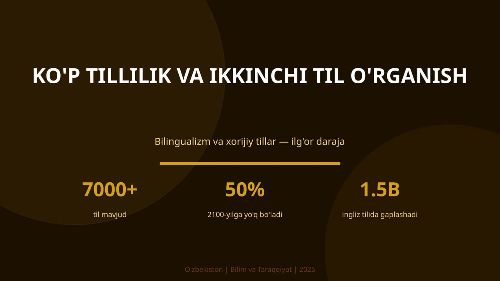 Ko'p tillilik va ikkinchi til o'rganish