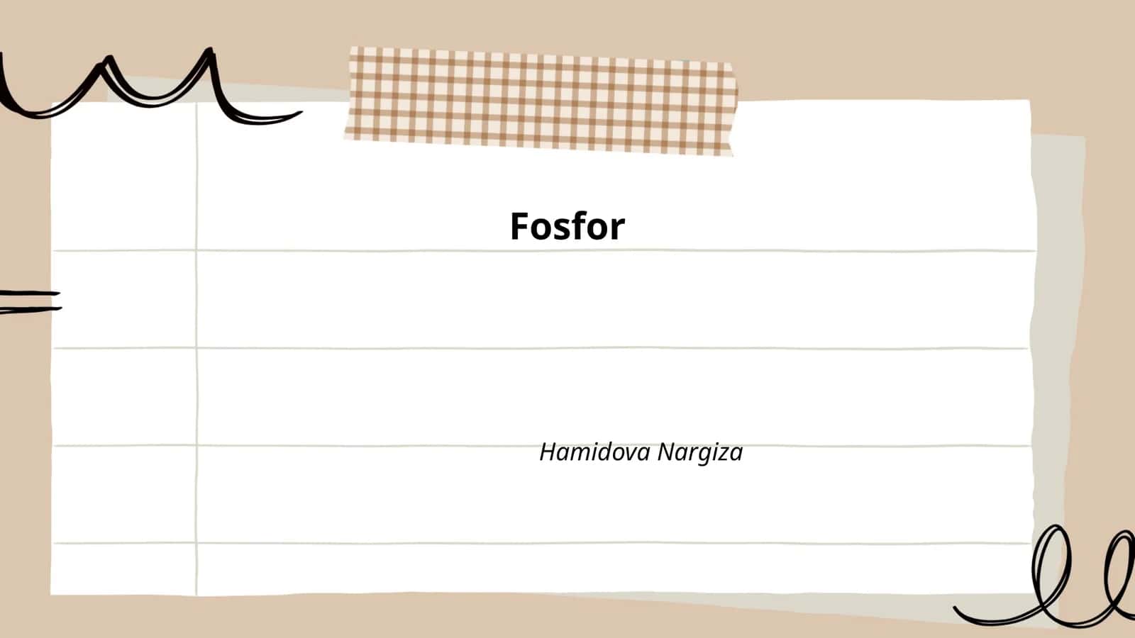 Fosfor