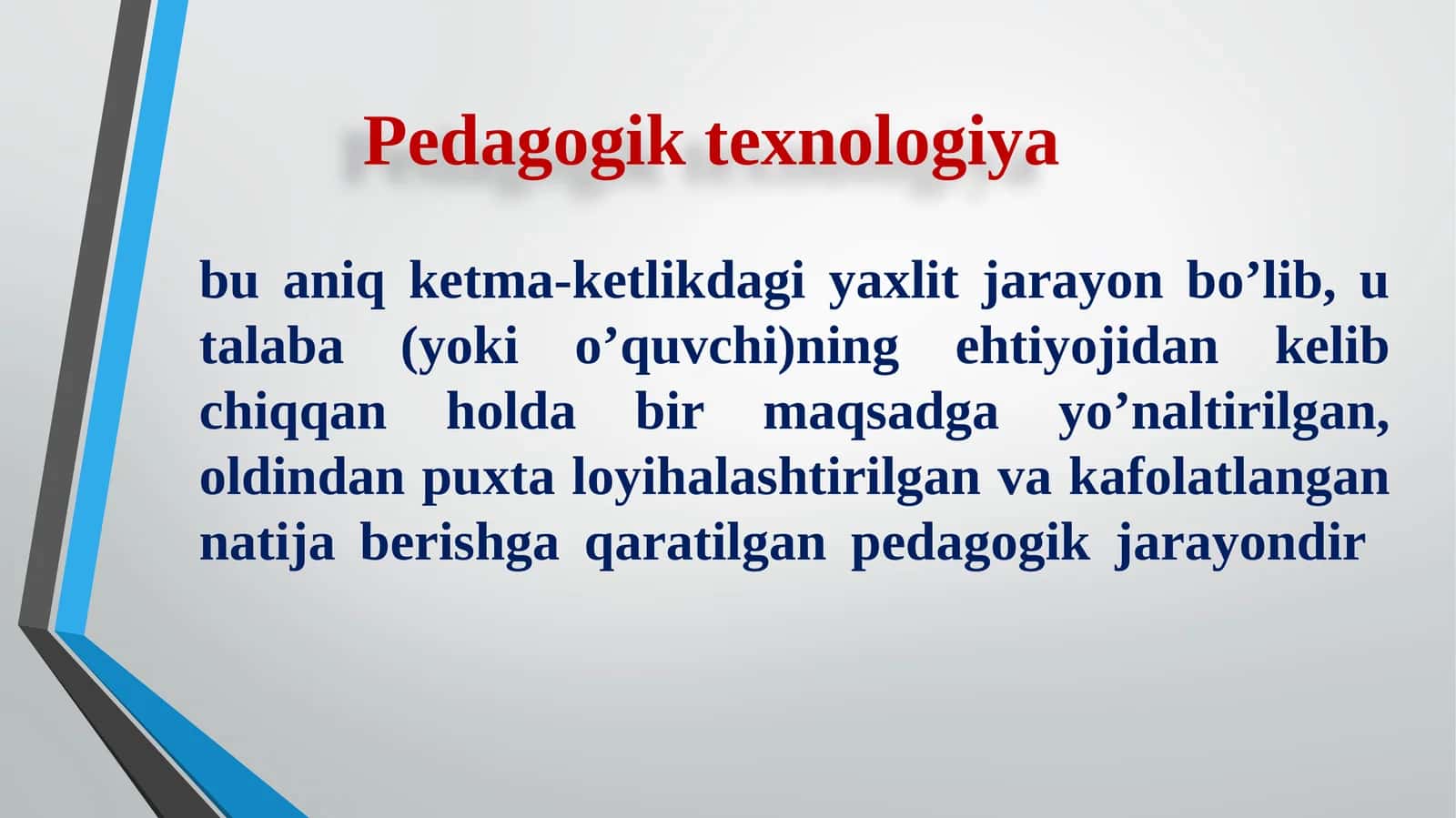 Pedagogik texnologiya