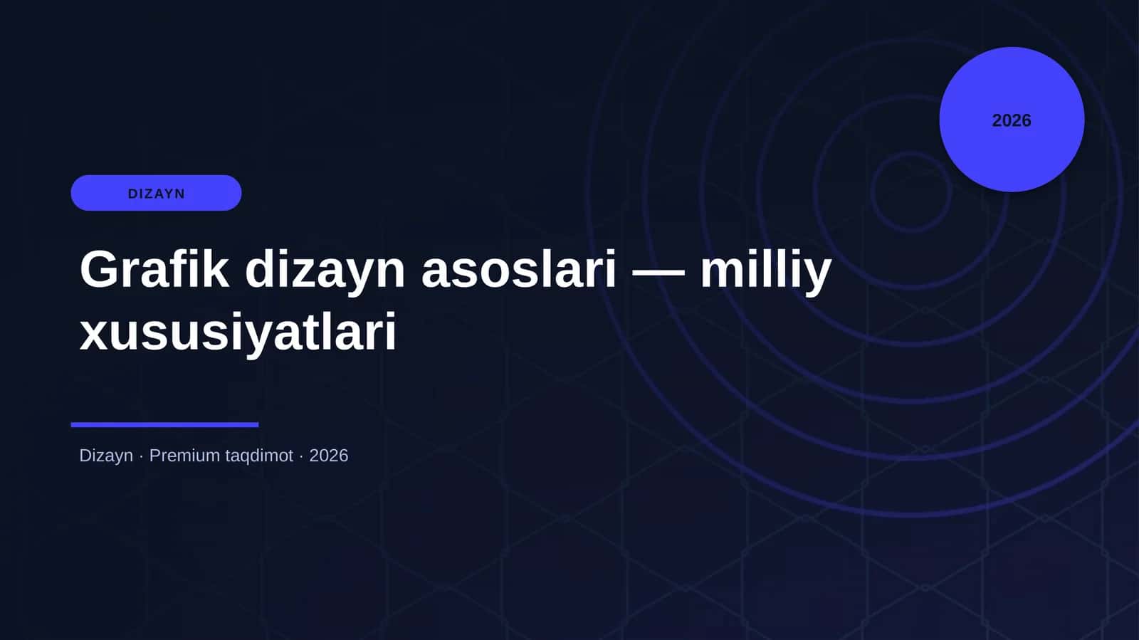 Grafik dizayn asoslari — milliy xususiyatlari