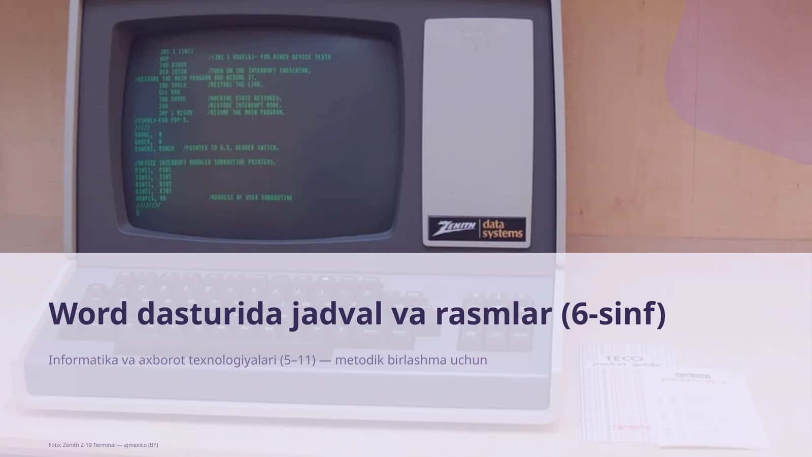Informatika va axborot texnologiyalari (5–11) — metodik birlashma uchun