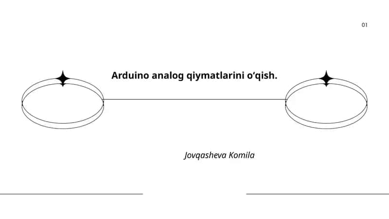 Arduino Analog Qiymatlarini Oʻqish