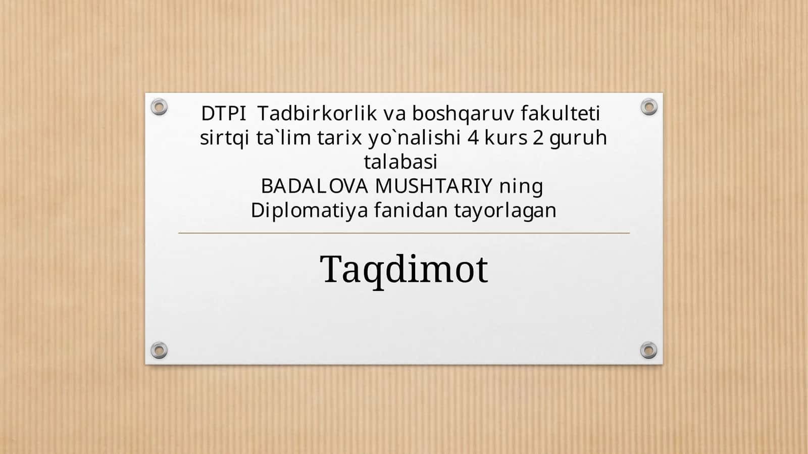 O`zbekiston Respublikasining Turkiya Respublikasidagi Elchixonasi