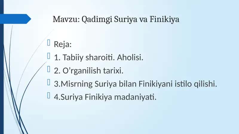 Qadimgi Suriya va Finikiya