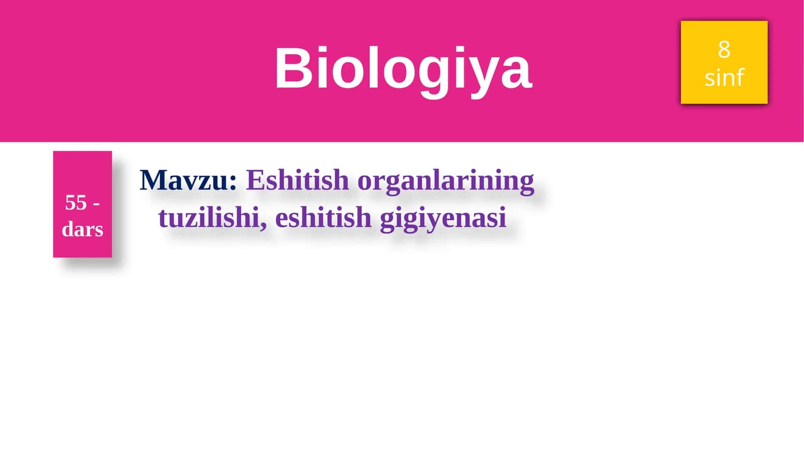 Eshitish organlarining tuzilishi, eshitish gigiyenasi
