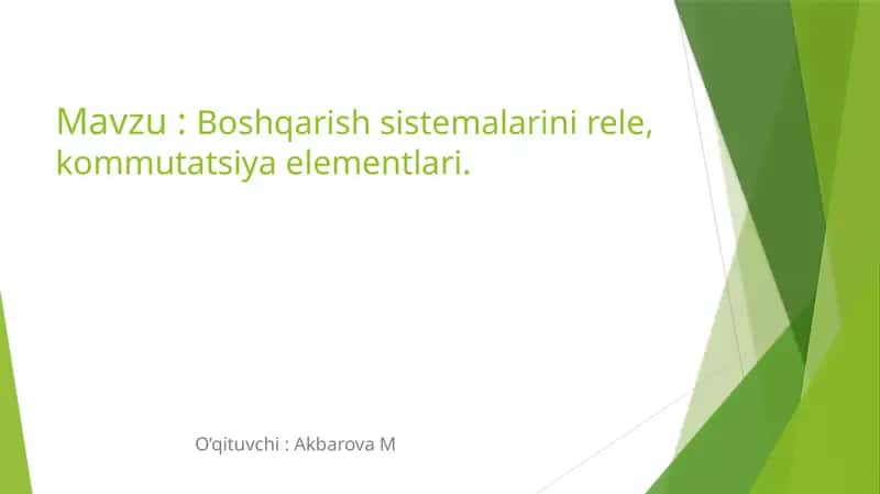 Kommutatsiya elementlari