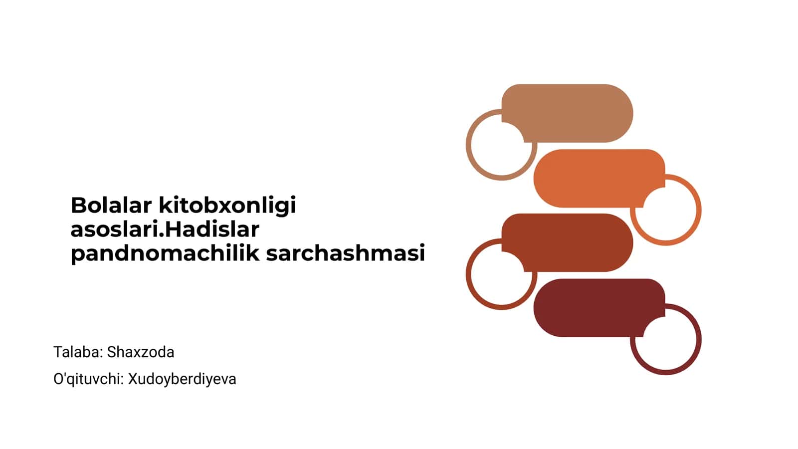 Bolalar kitobxonligi asoslari