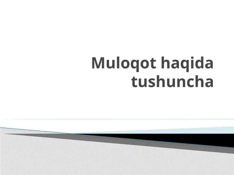 Muloqot