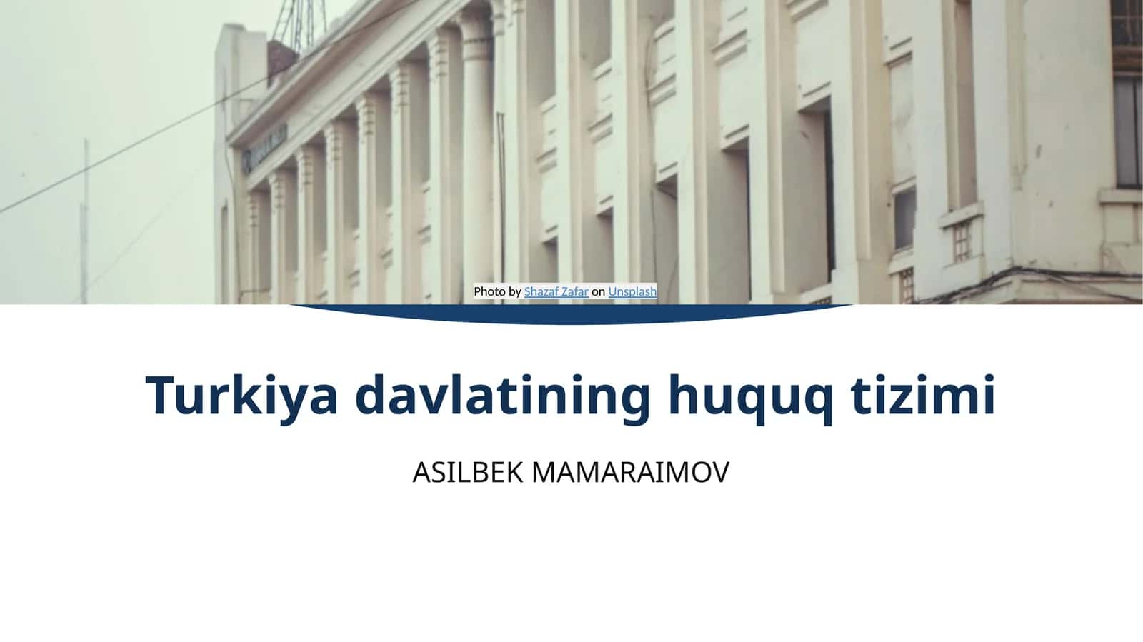 Turkiya davlatining huquq tizimi