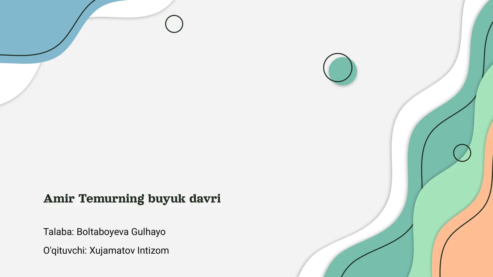 Amir Temurning buyuk davri