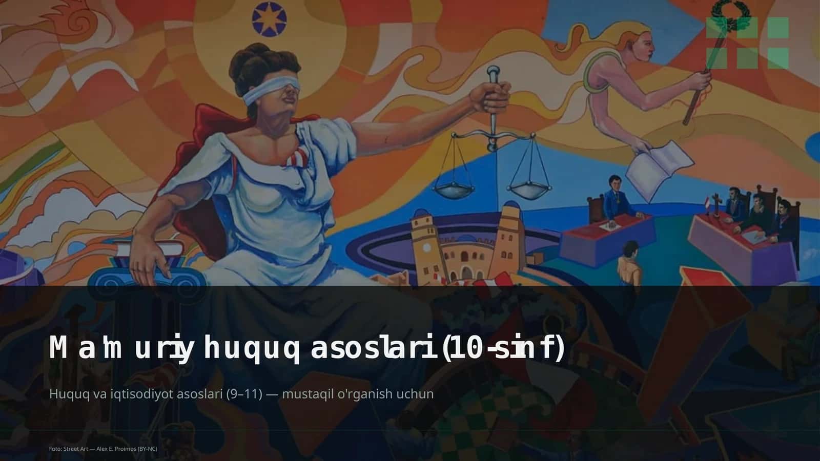 Ma'muriy huquq asoslari (10-sinf)