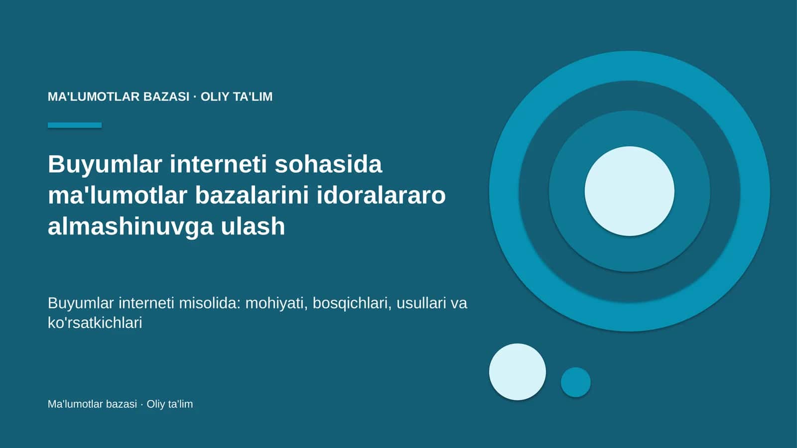 Ma'lumotlar bazalari