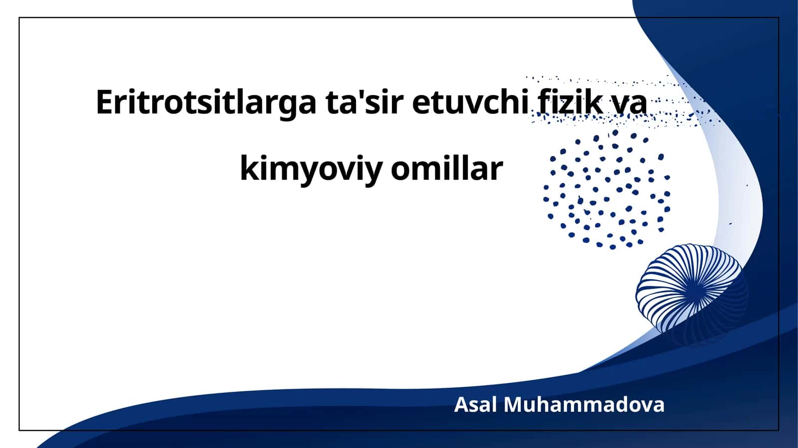 Eritrotsitlarga taʼsir etuvchi fizik va kimyoviy omillar