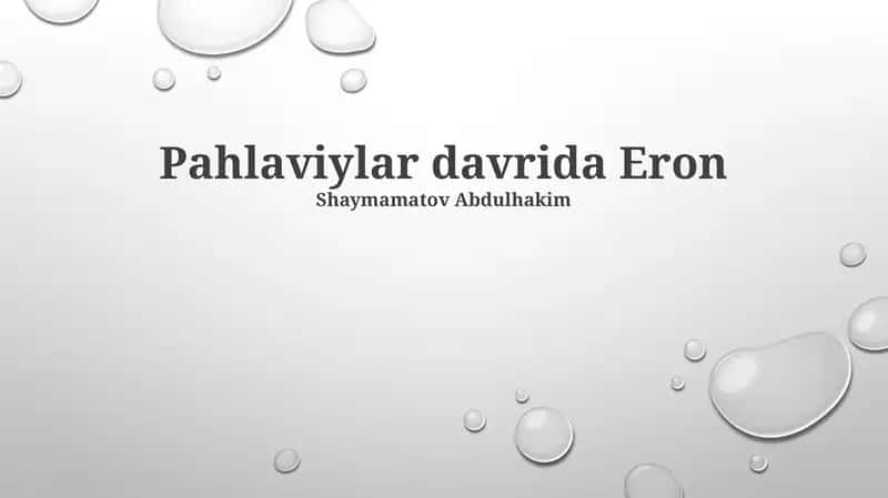 Pahlaviylar davrida Eron