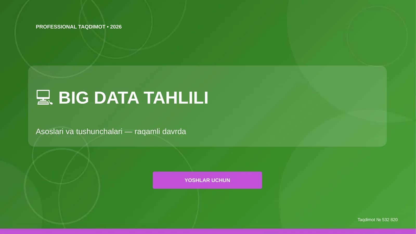 BIG DATA TAHLILI