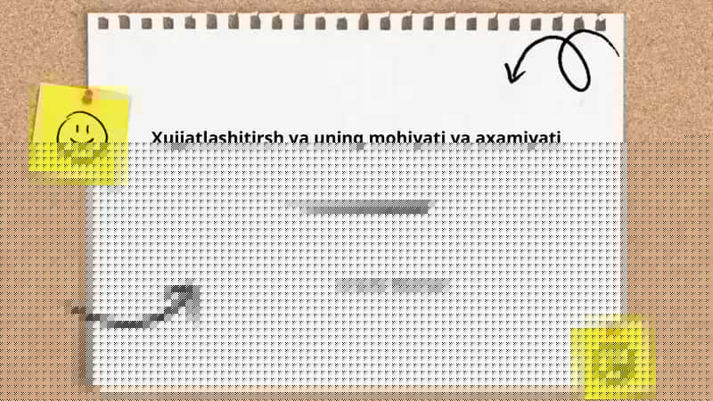 Xujjatlashitirsh va uning mohiyati va axamiyati