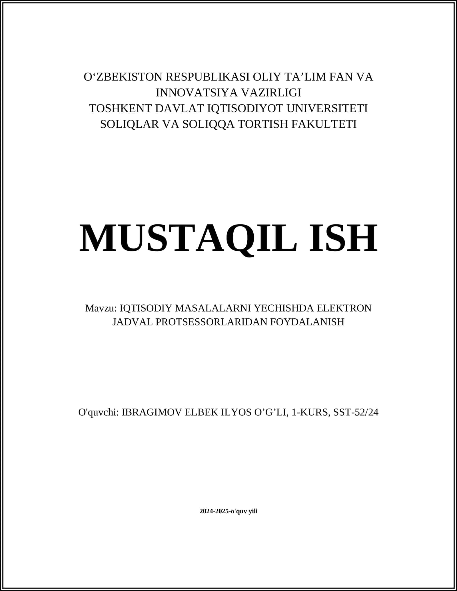 Elektron jadval protsessorlari