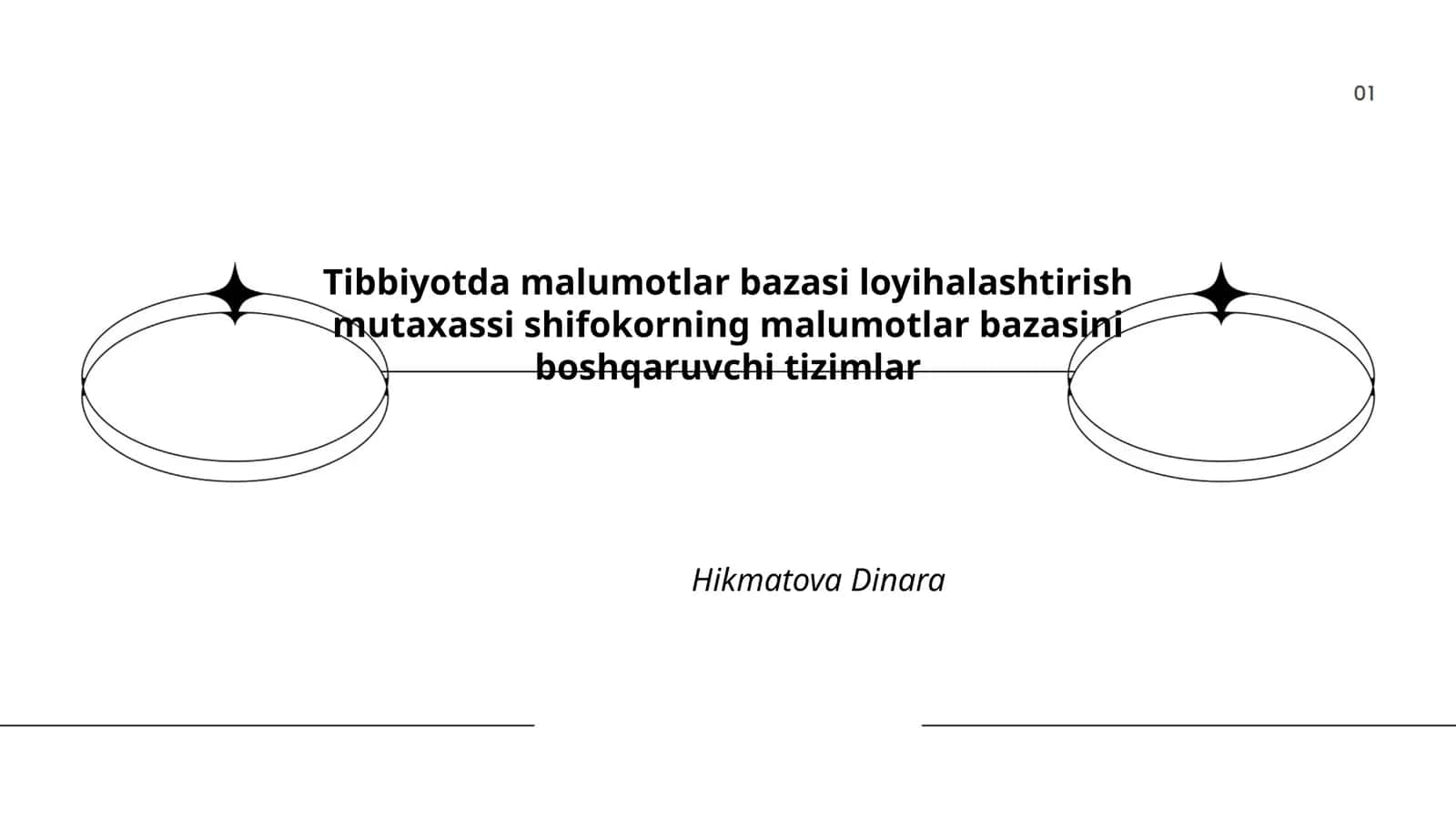 Tibbiyotda malumotlar bazasi loyihalashtirish mutaxassi shifokorning malumotlar bazasini boshqaruvchi tizimlar