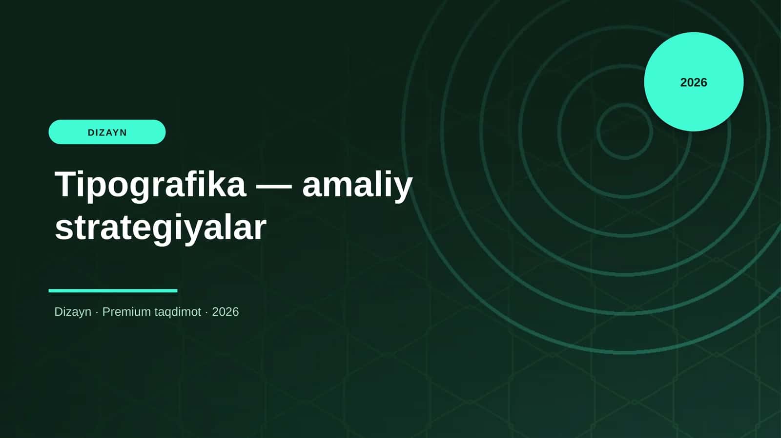 Tipografika — amaliy strategiyalar