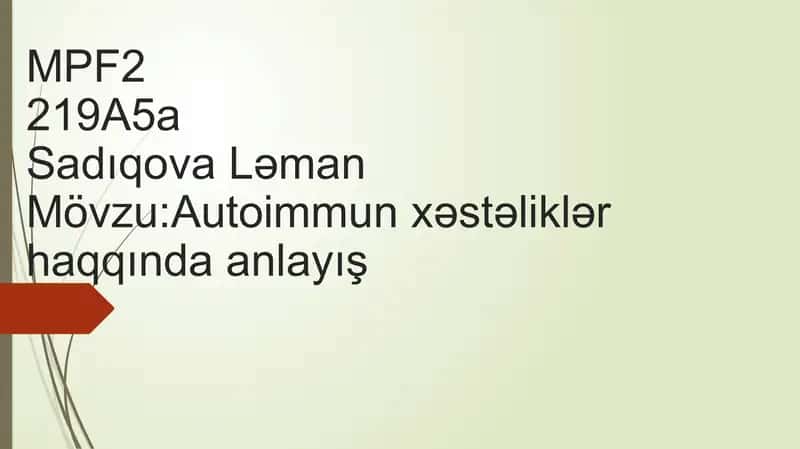 Autoimmun xəstəliklər haqqında anlayış