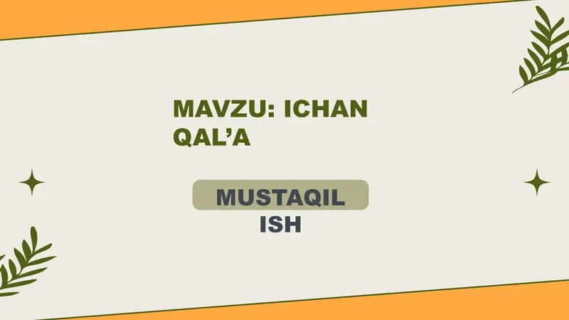 Ichan qal'a