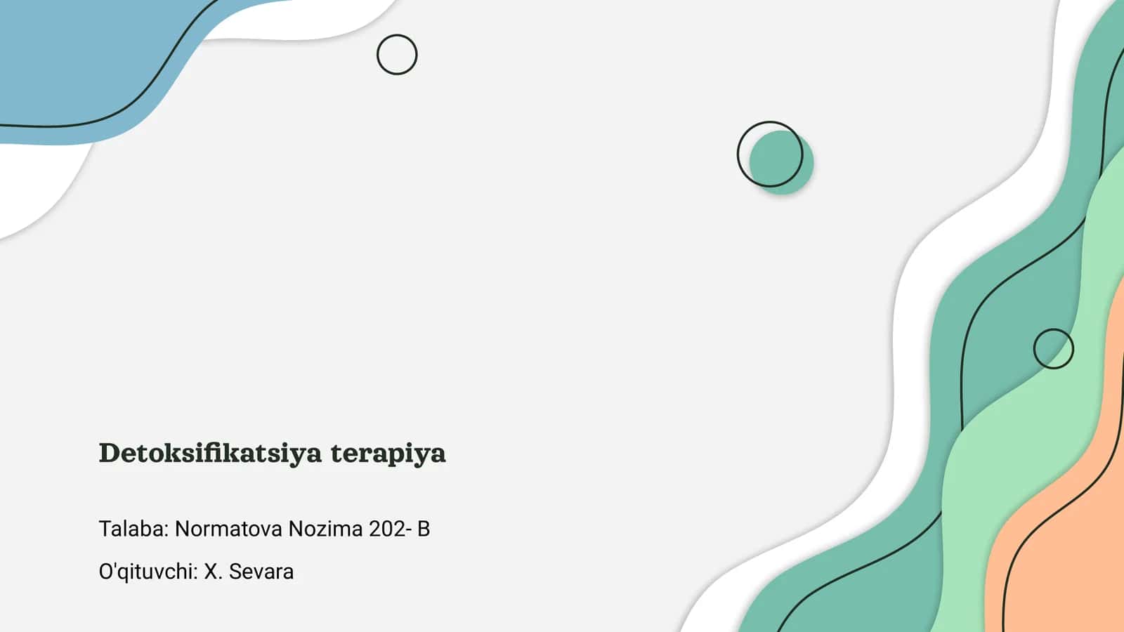 Detoksifikatsiya terapiya