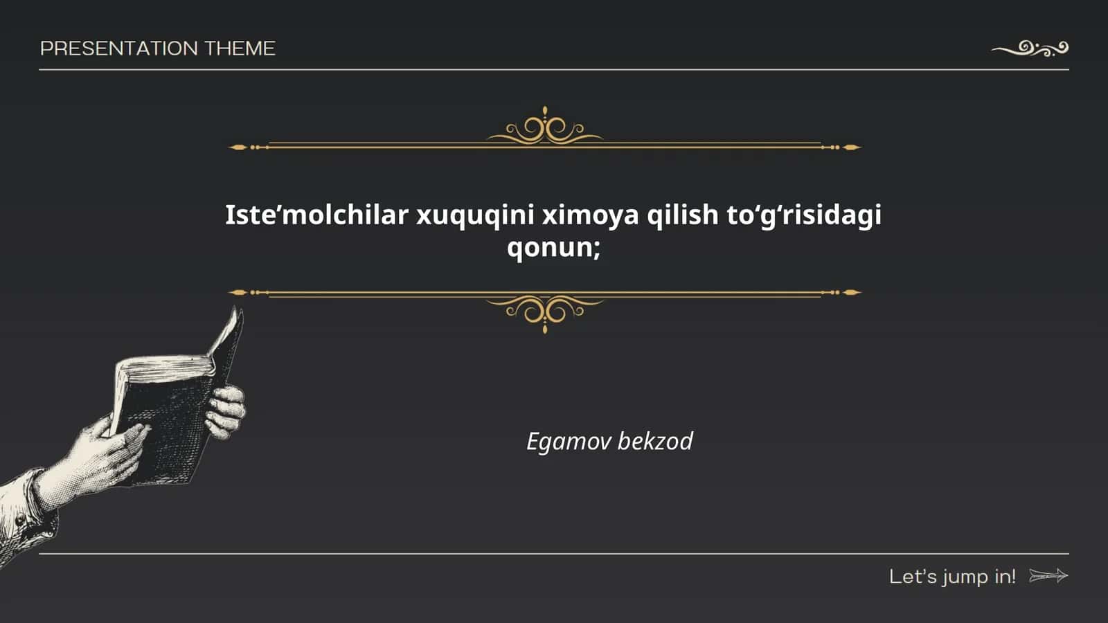 Iste’molchilar xuquqini ximoya qilish to‘g‘risidagi qonun