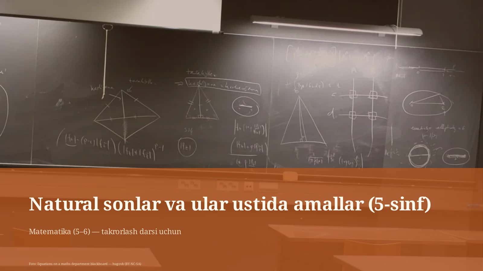 Natural sonlar va ular ustida amallar (5-sinf)