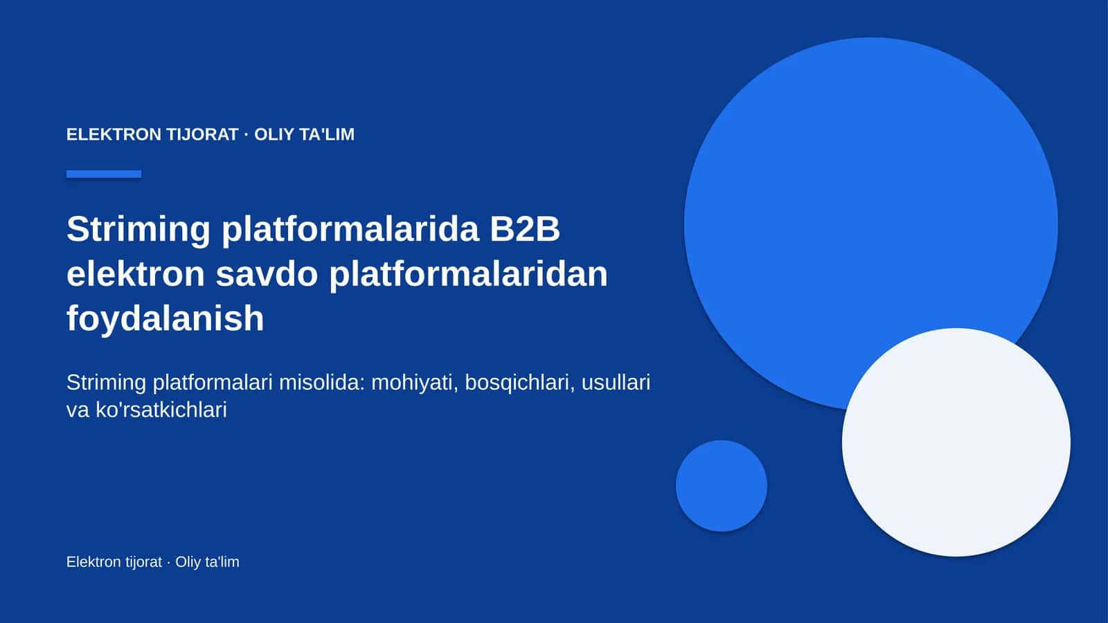 striming platformalarida b2b elektron savdo platformalaridan foydalanish 3593
