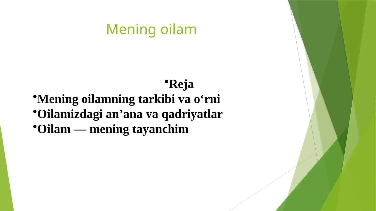 Mening oilam