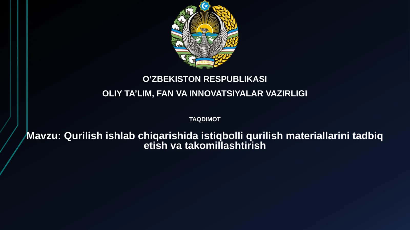 Istiqbolli qurilish materiallari
