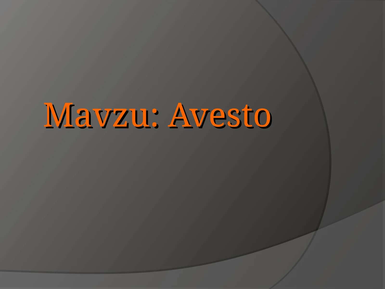Avesto