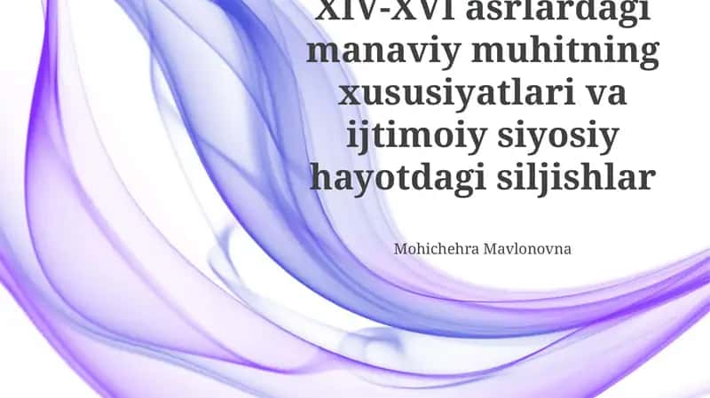Mohichehra Mavlonovna