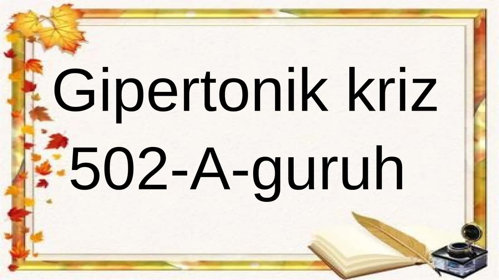 Gipertonikkriz