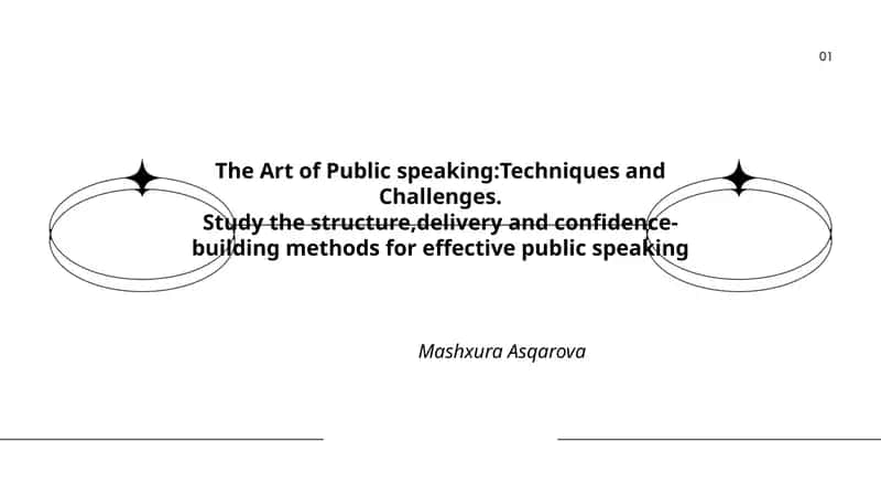 The Art of Public speaking:Techniques and Challenges
