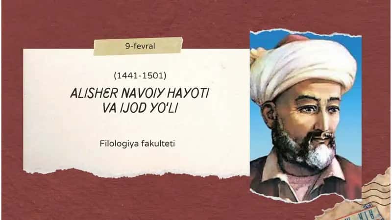 ALISHER NAVOIY HAYOTI VA IJOD YO'LI