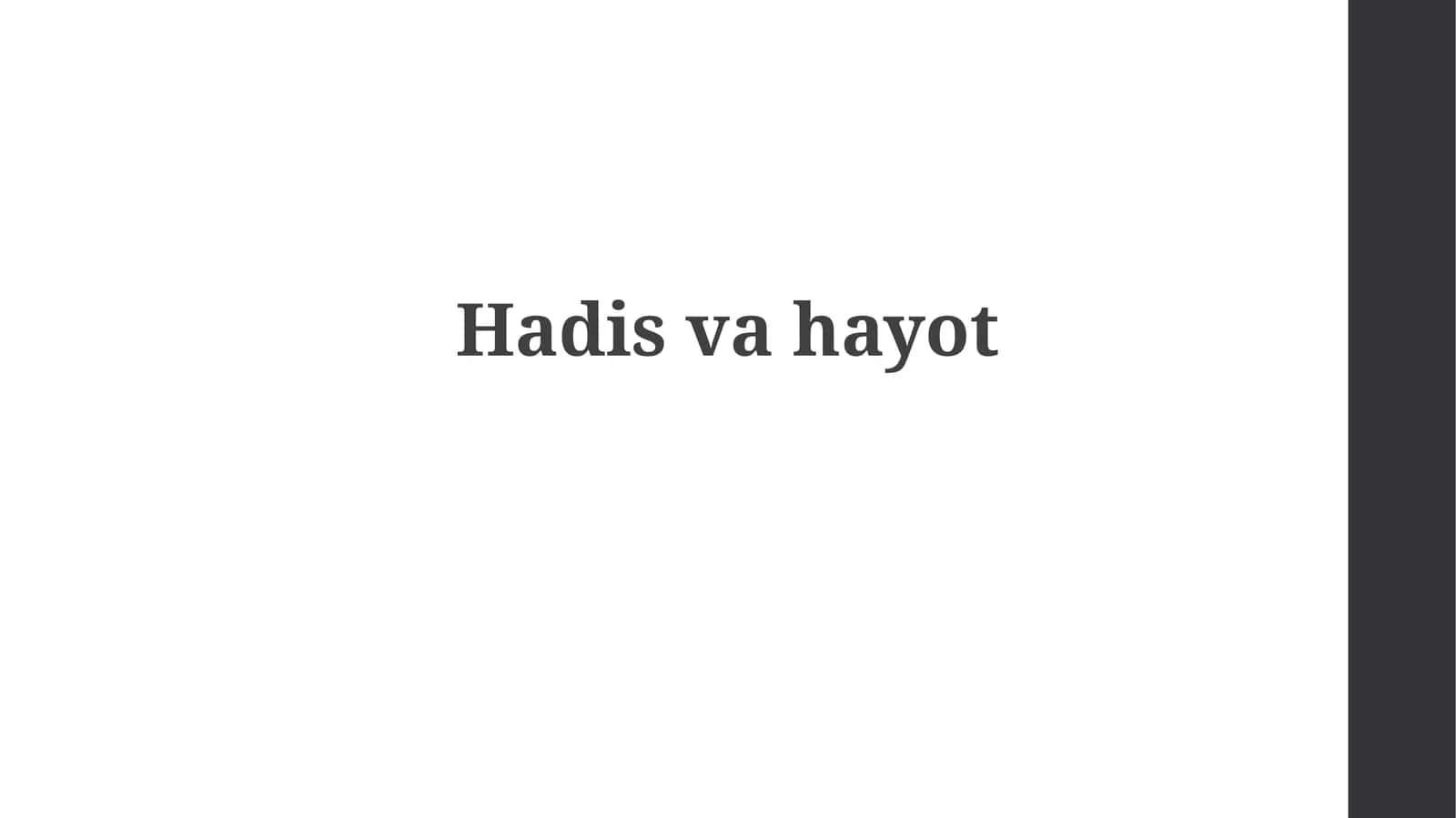 Hadisvahiyot