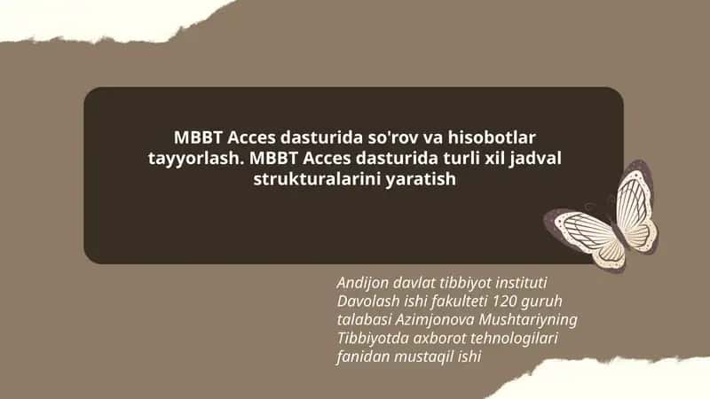 MBBT Acces dasturi