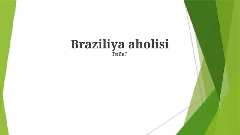 Braziliya aholisi