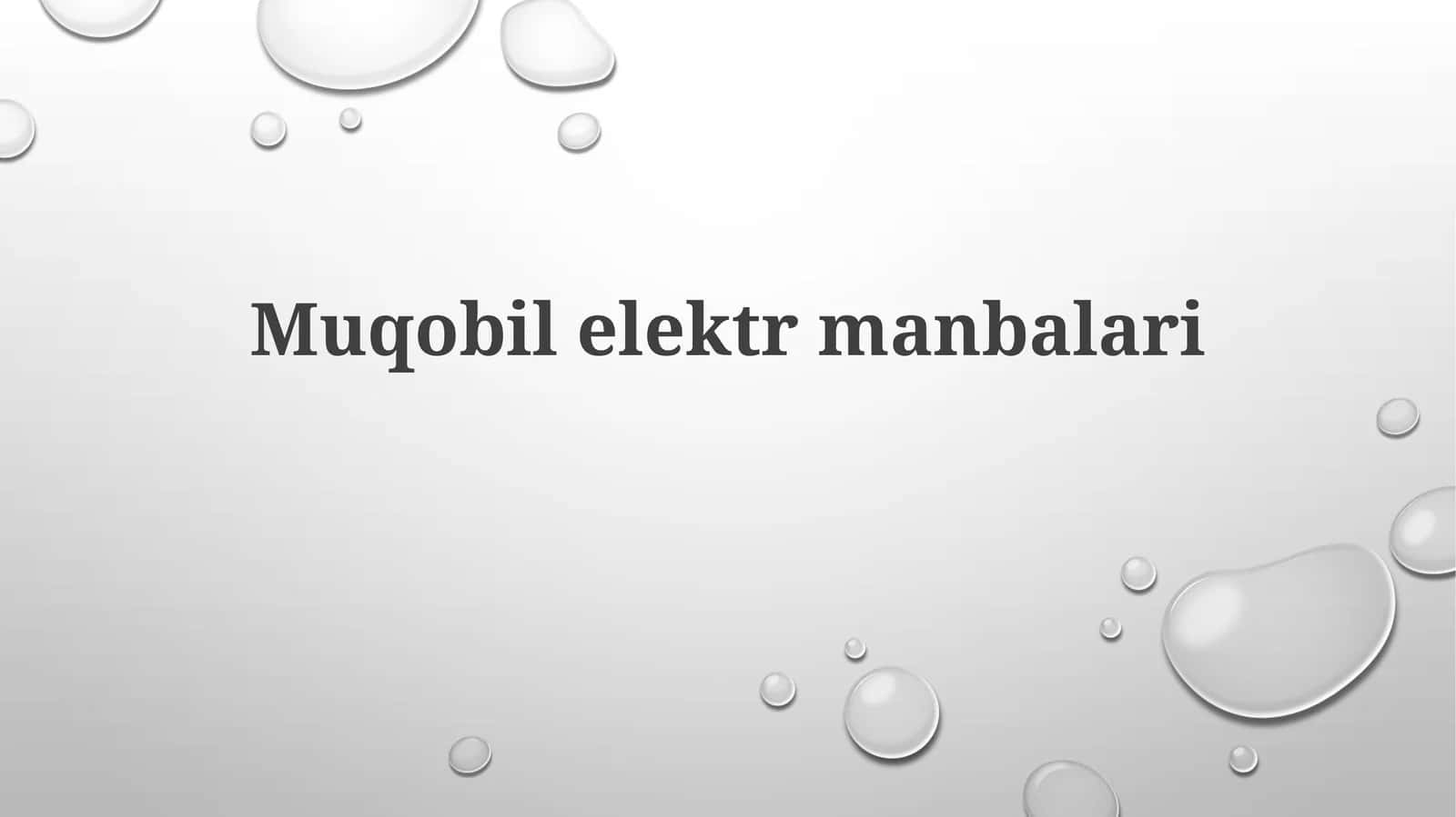 Muqobilelektrmanbalari