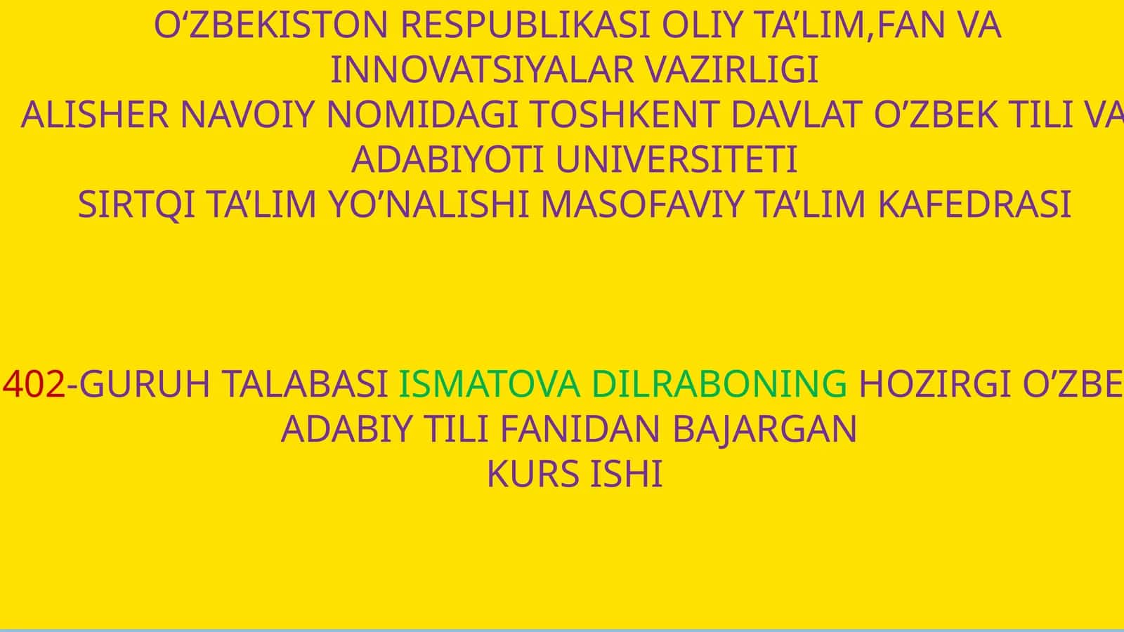 O'zbek tilshunosligida antonimiya hodisasi talqini