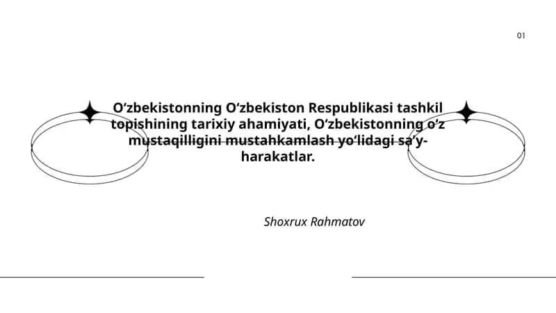 O‘zbekiston Respublikasi Tashkil Topishining Tarixiy Ahamiyati